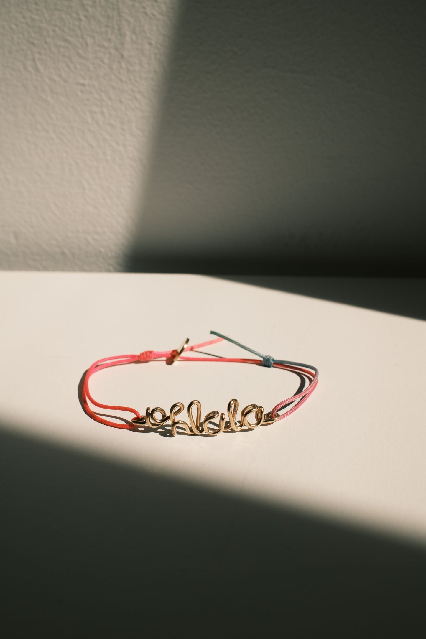 Bracelet message - fil fluo