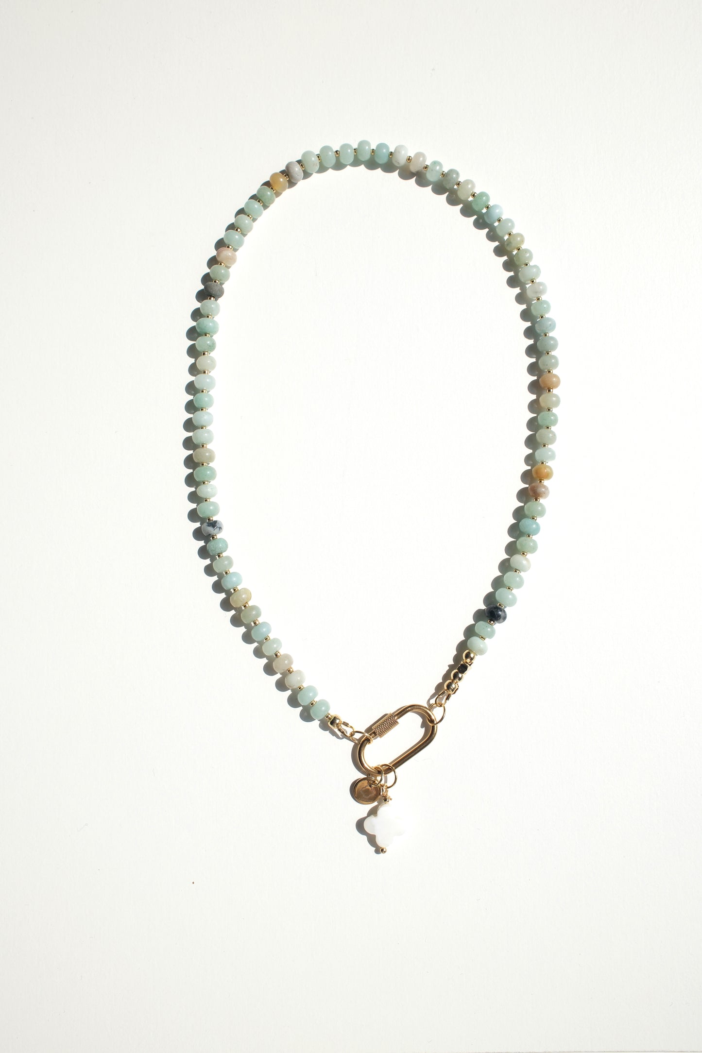 Collier amazonite bleue