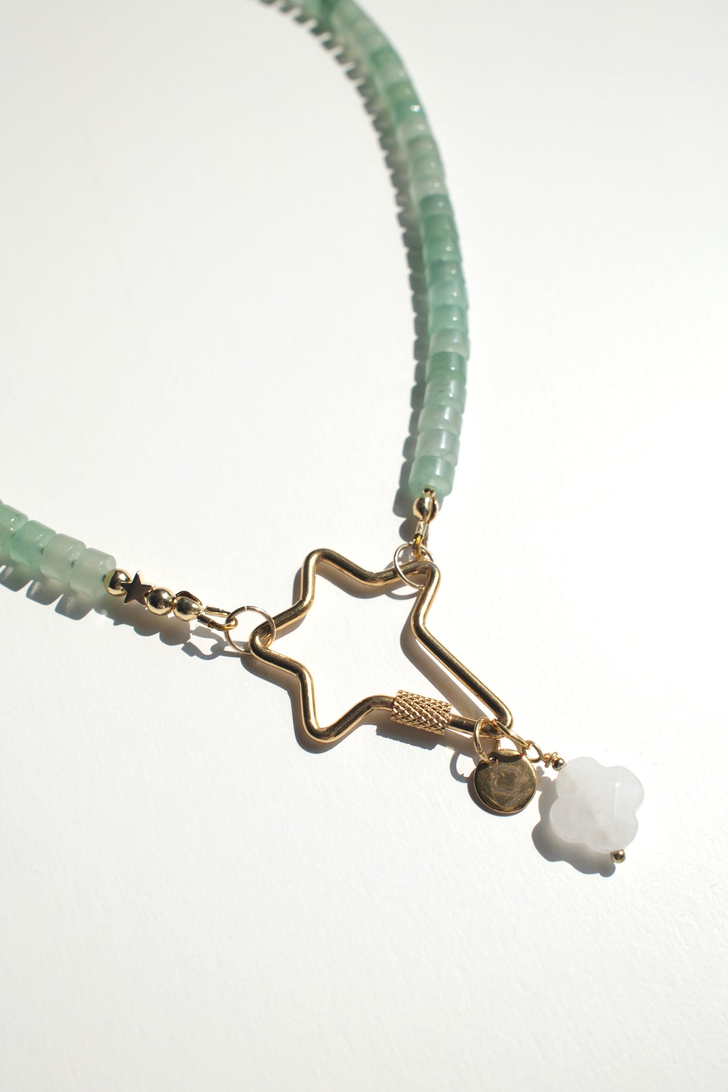 Collier aventurine verte