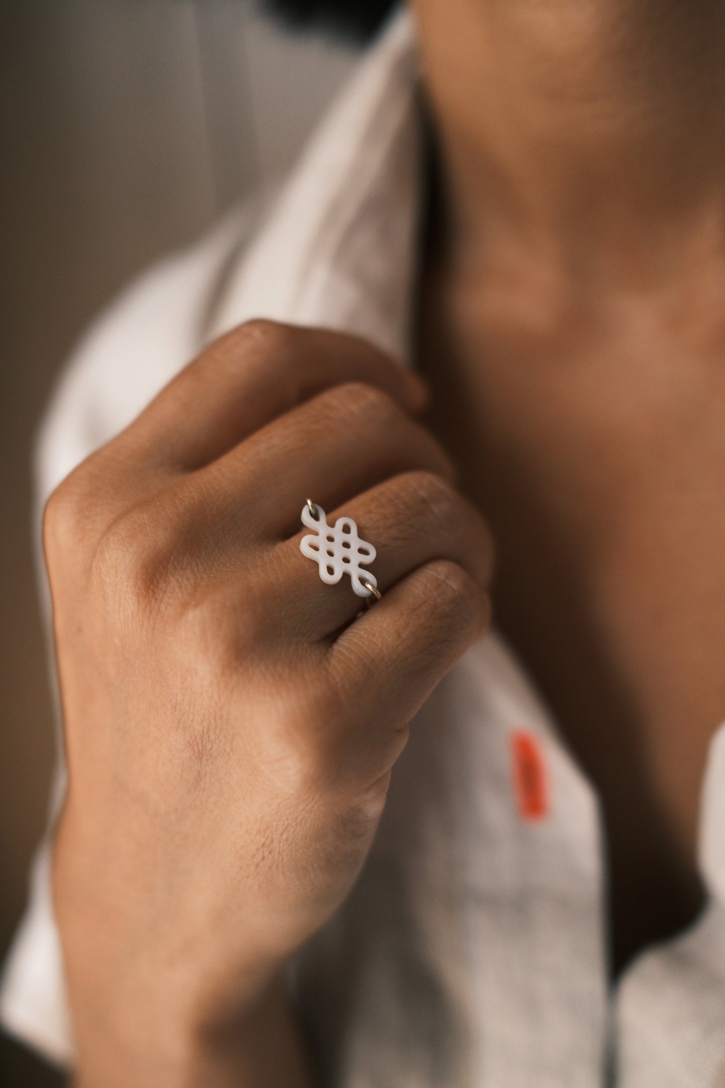 Bague noeud chinois