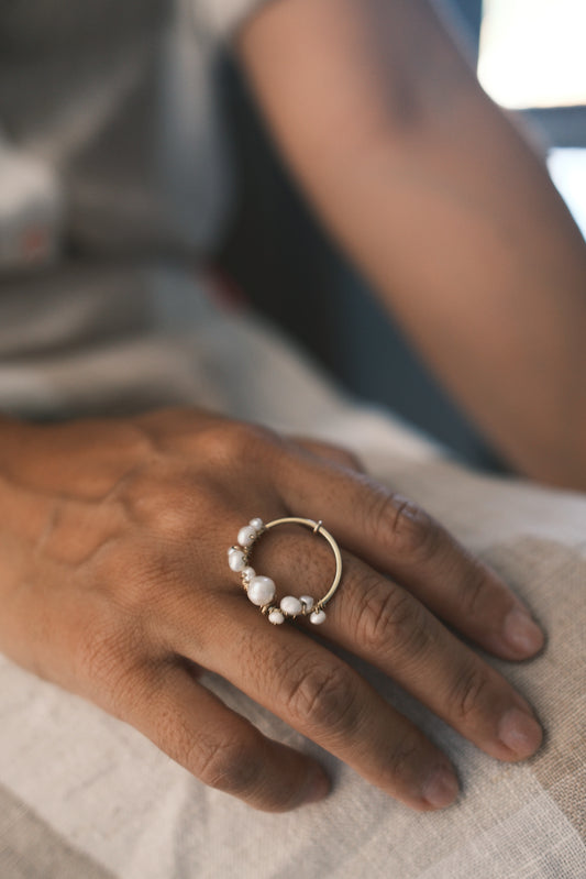Bague grand soleil