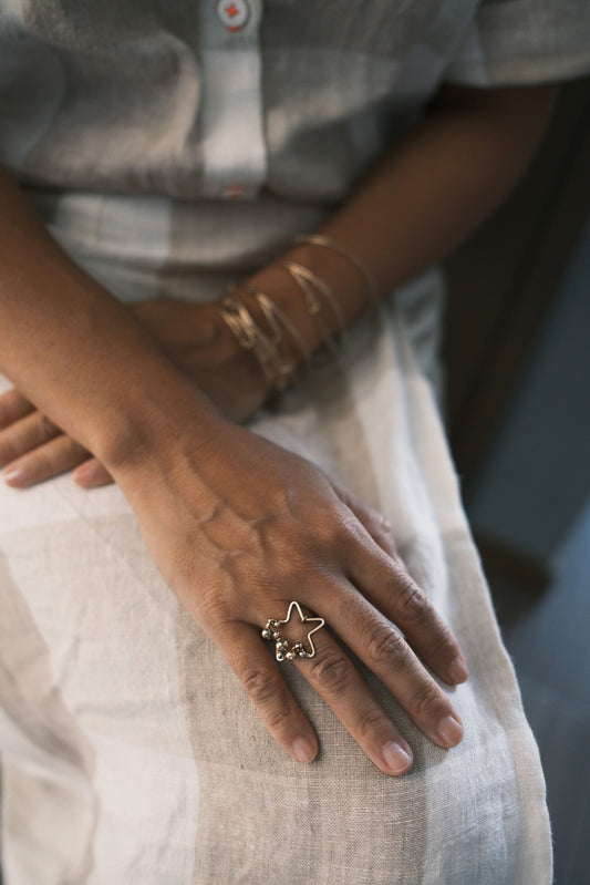 Bague grande étoile