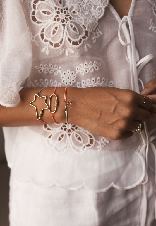 Bracelet lock - fil fluo