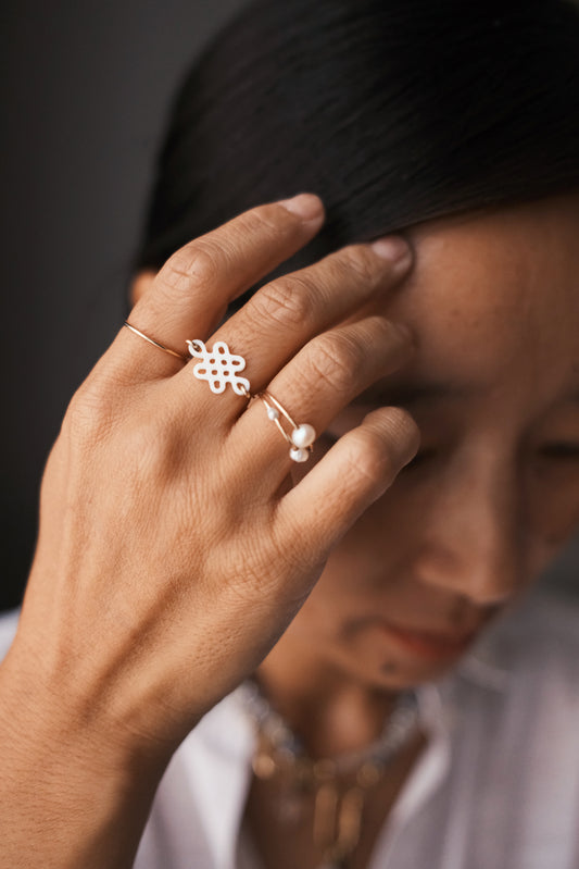 Bague noeud chinois