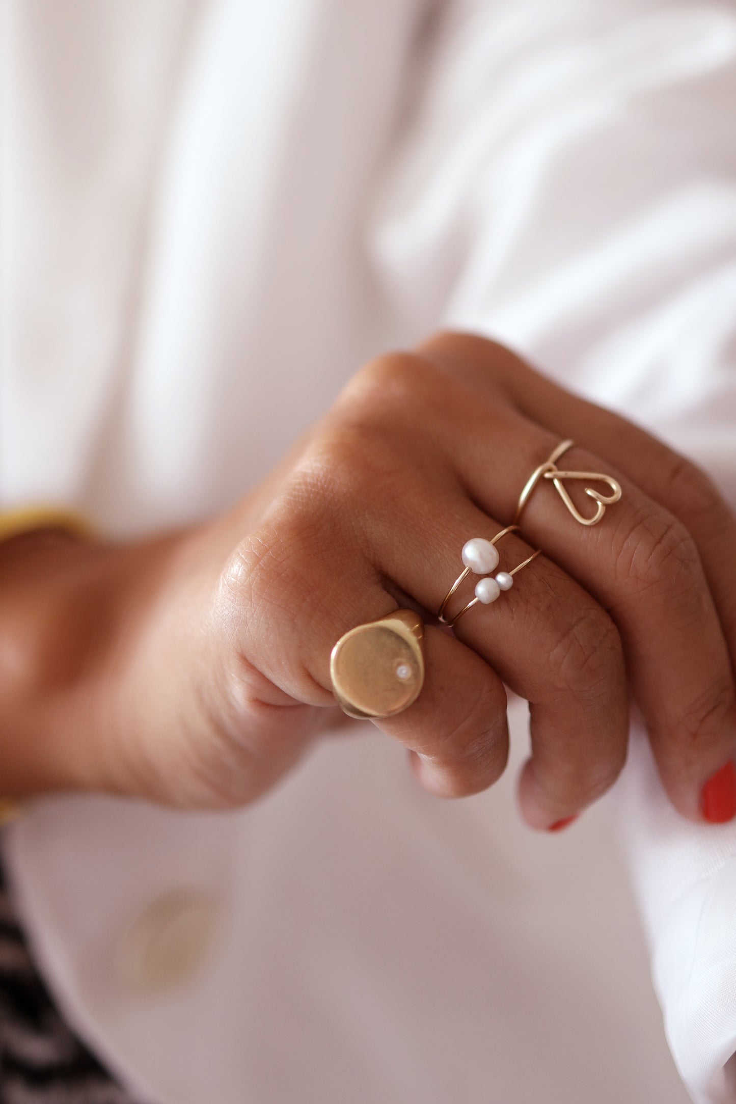 Bague perles d'eau douce