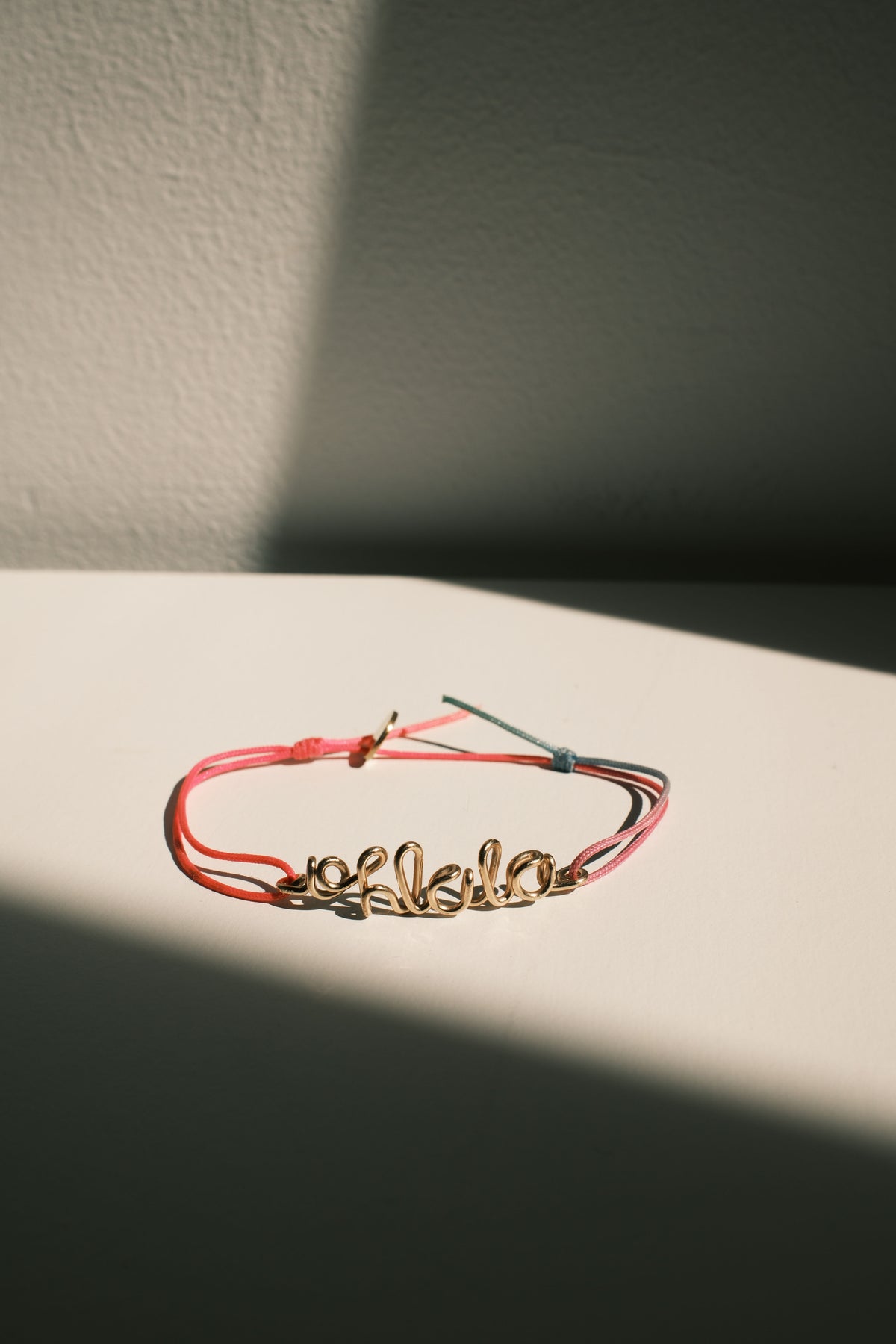 Bracelet Message Personnalisable - fil fluo