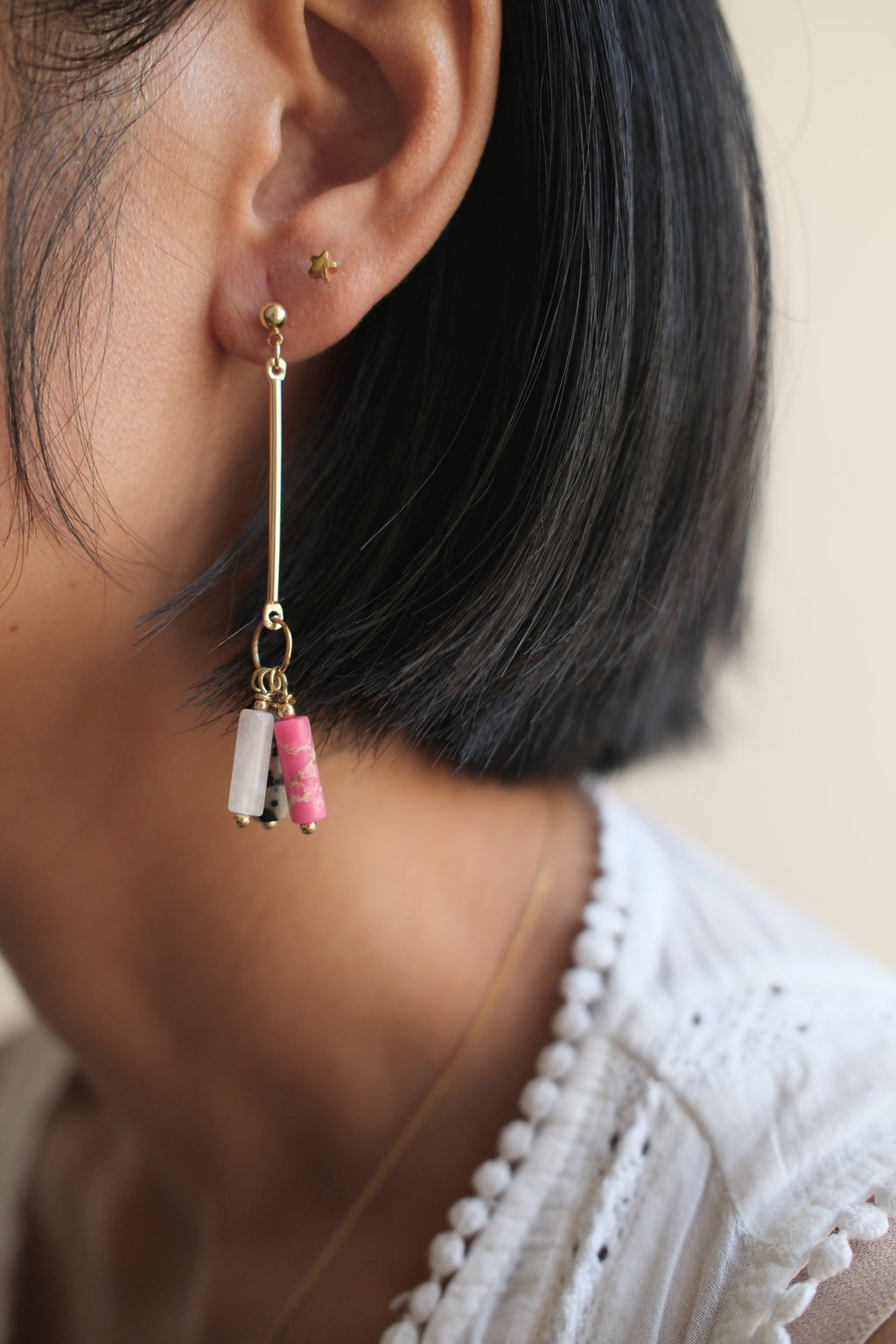 Asymmetrical Candy Earrings
