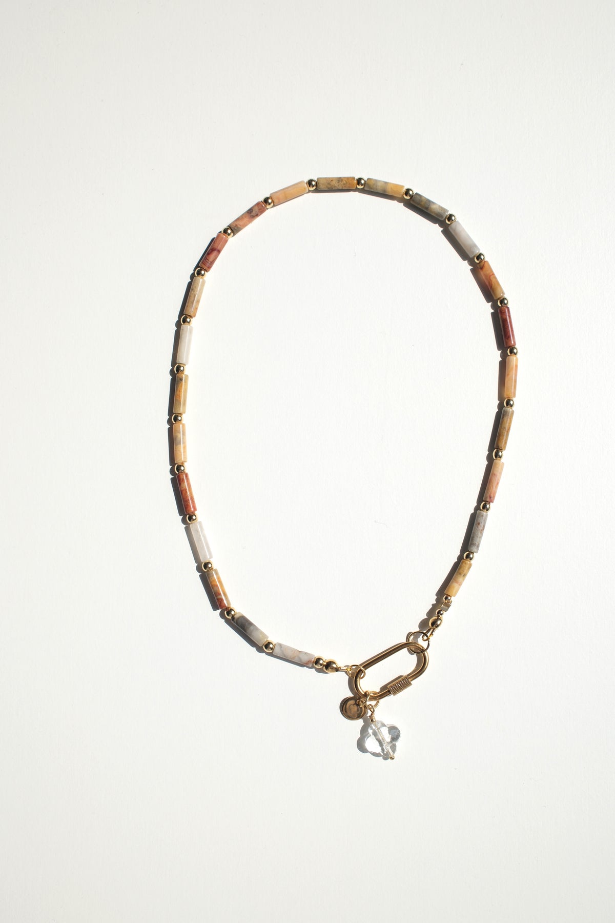 Collier Agate brune
