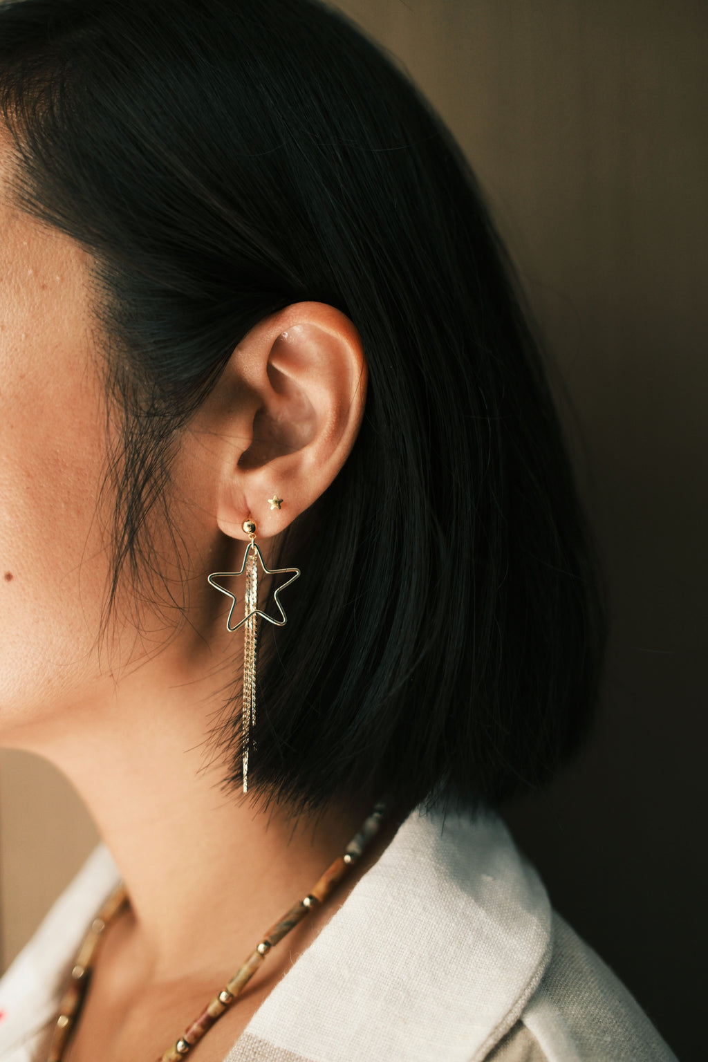 Asymmetrical Shooting Star Earrings