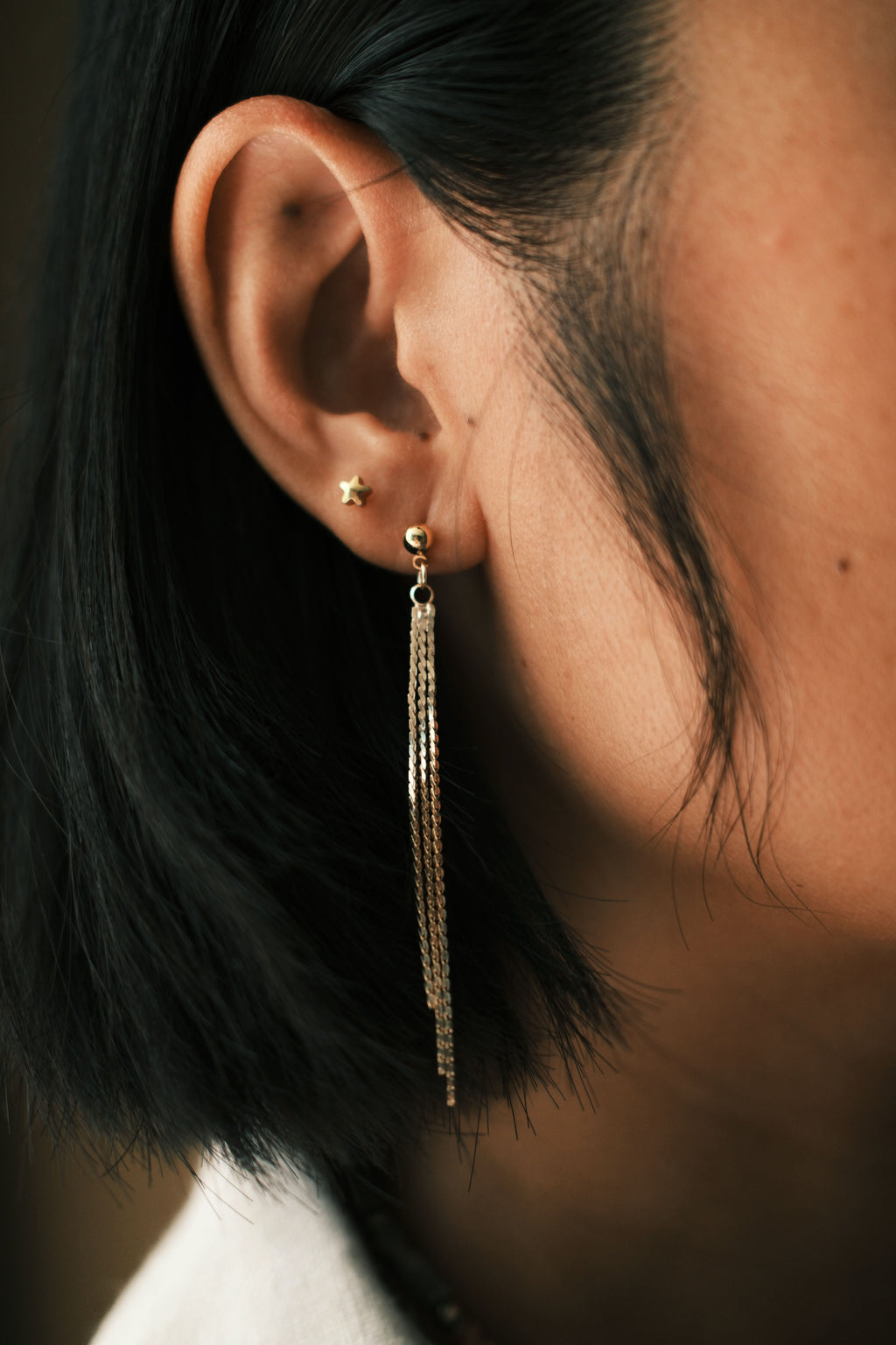 Asymmetrical Shooting Star Earrings