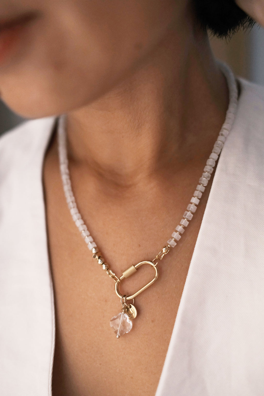 Collier Jade Blanc XS