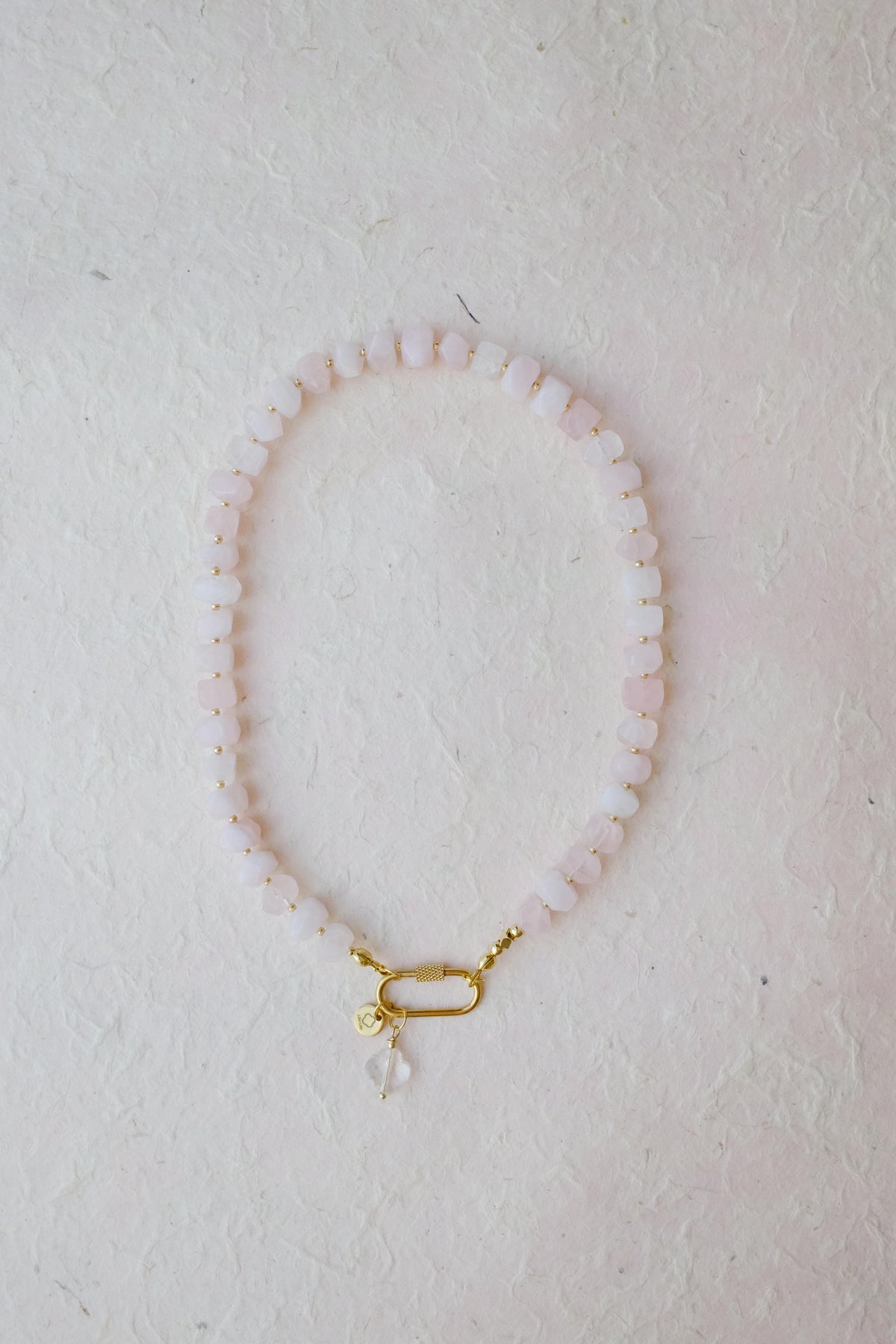 Collier berlingo quartz rose