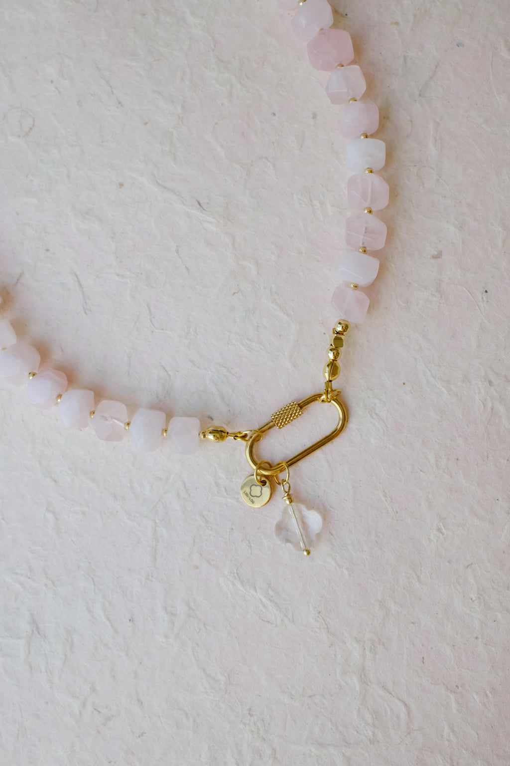 Rose quartz berlingo necklace