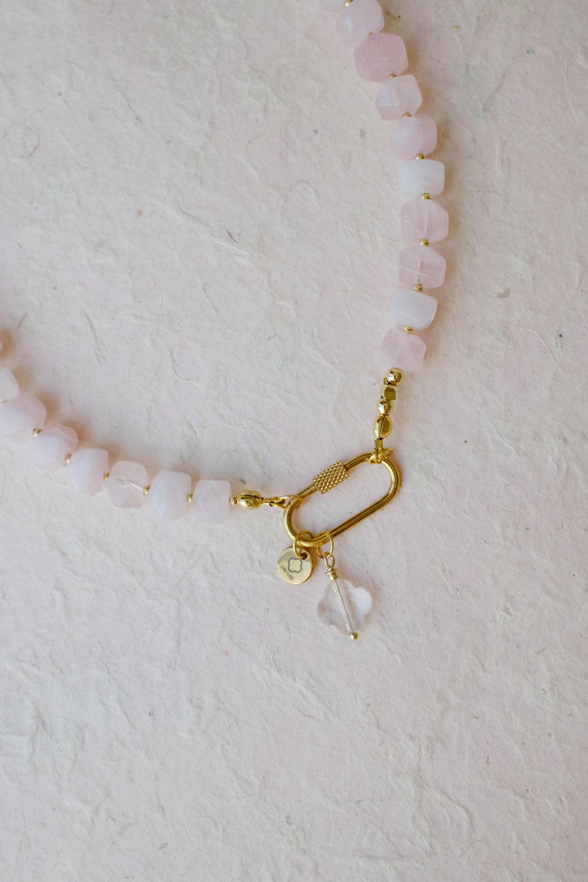 Collier berlingo quartz rose
