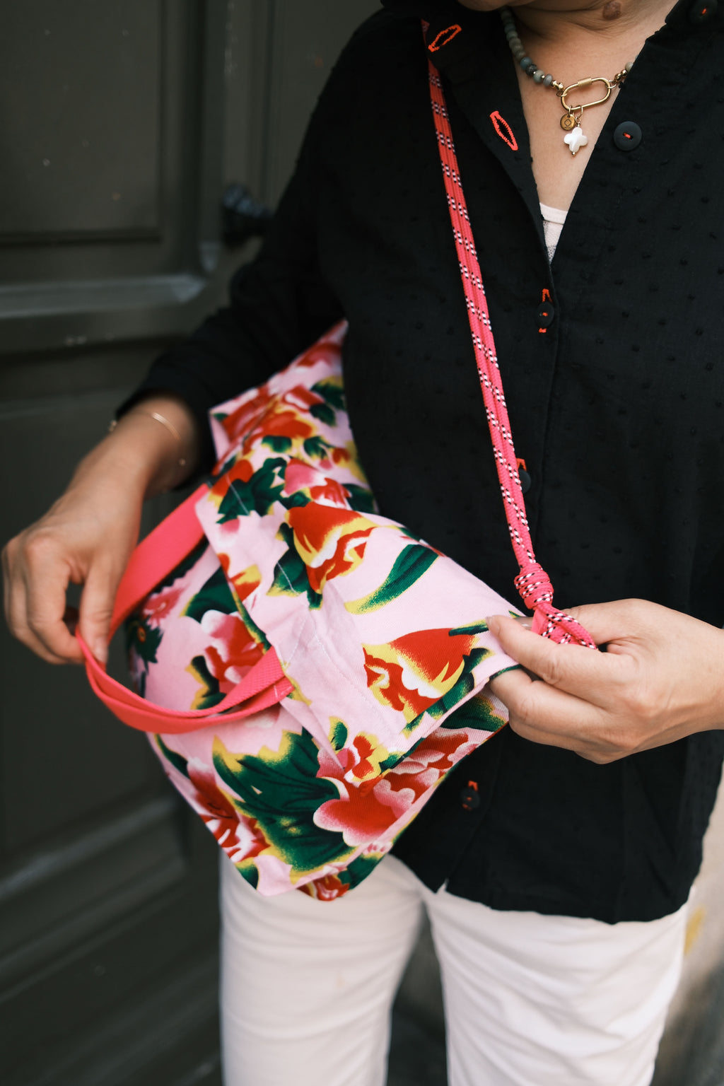 Cross bag / pivoine