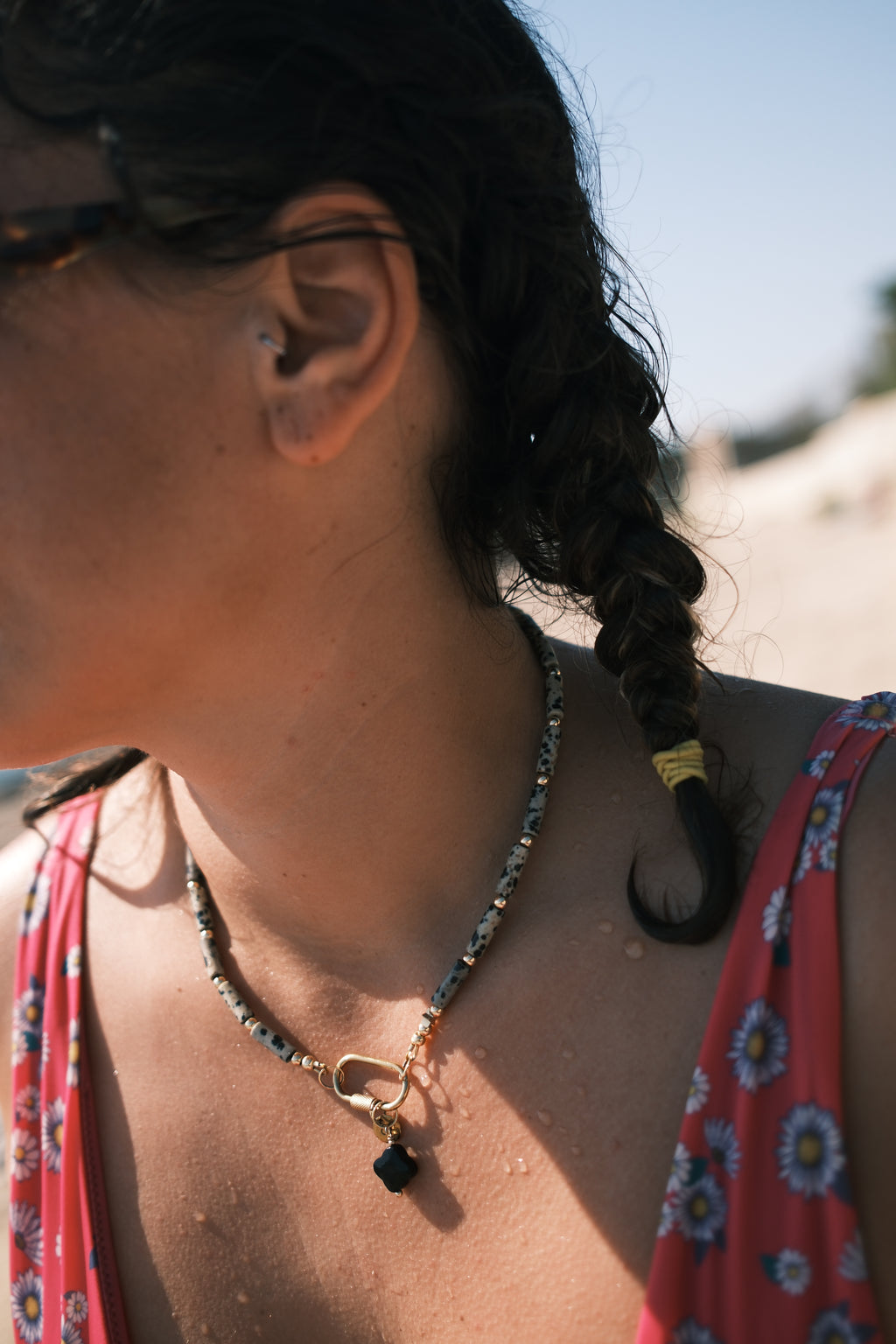Collier jaspe dalmatien