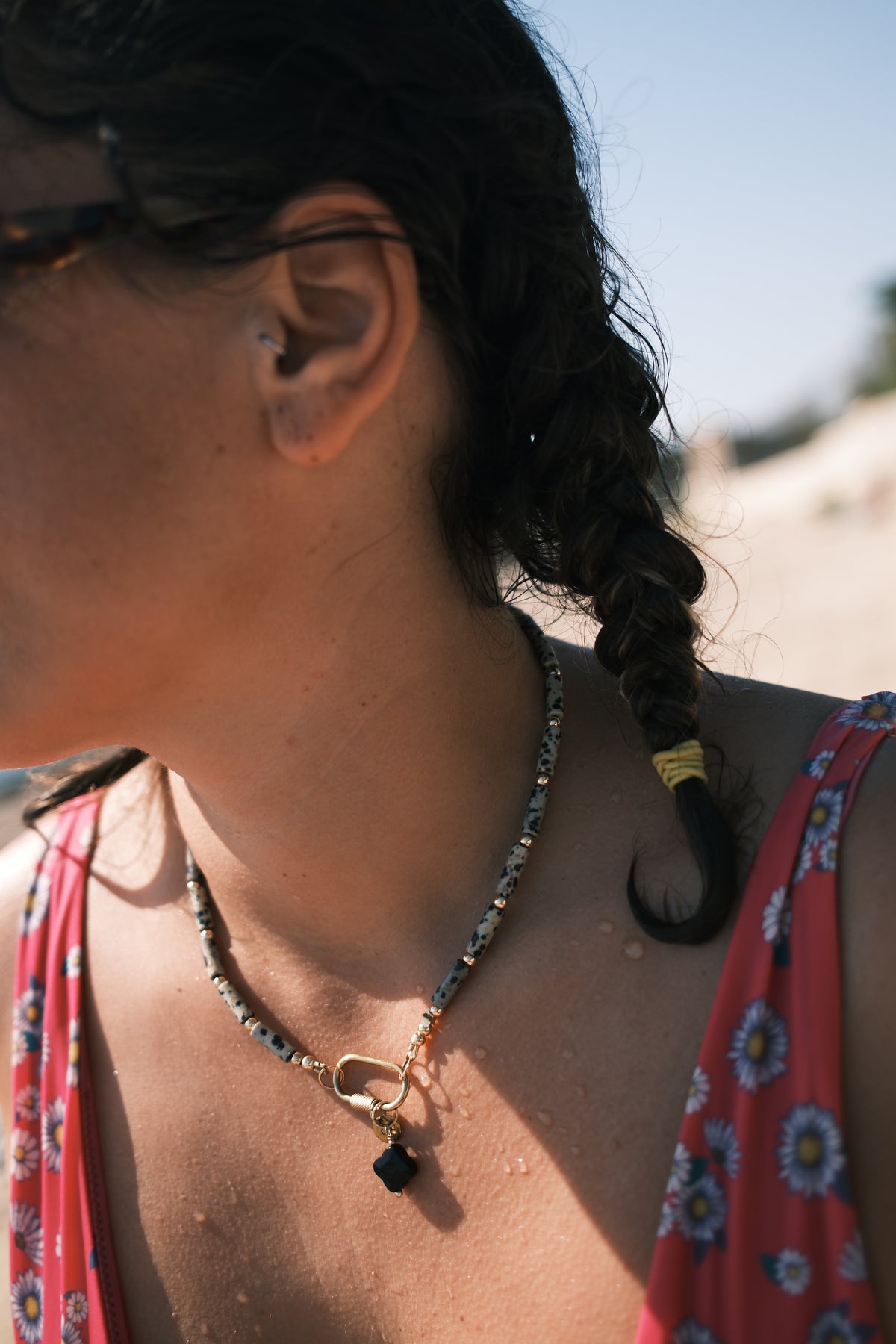 Collier jaspe dalmatien
