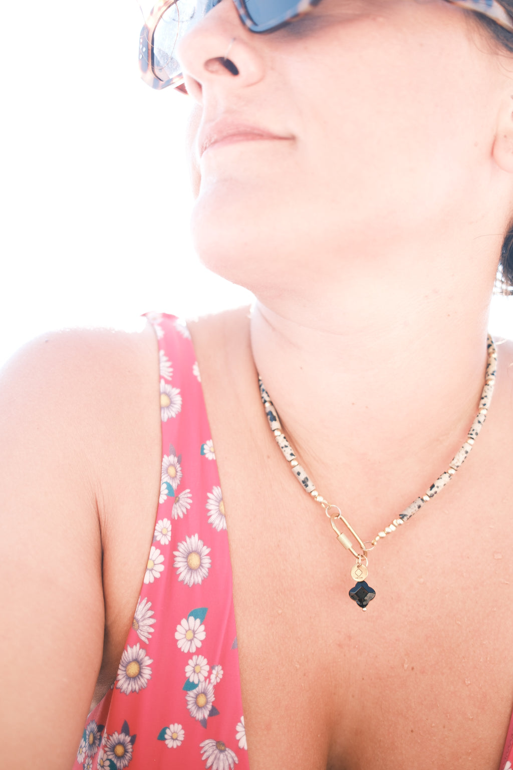 Collier jaspe dalmatien