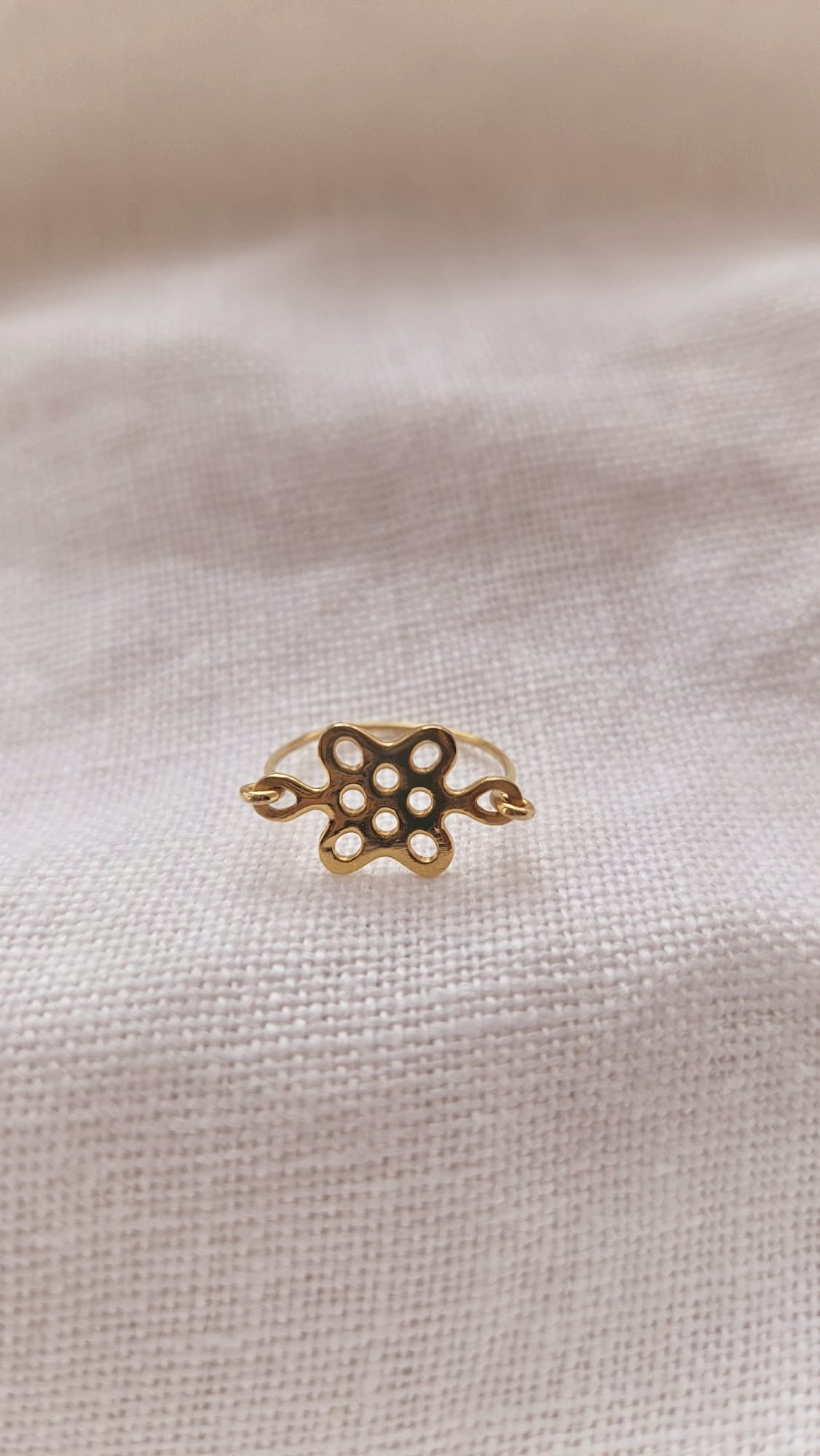 Bague Noeud Infini Chinois Or 18k - Saneha x Loudotlou