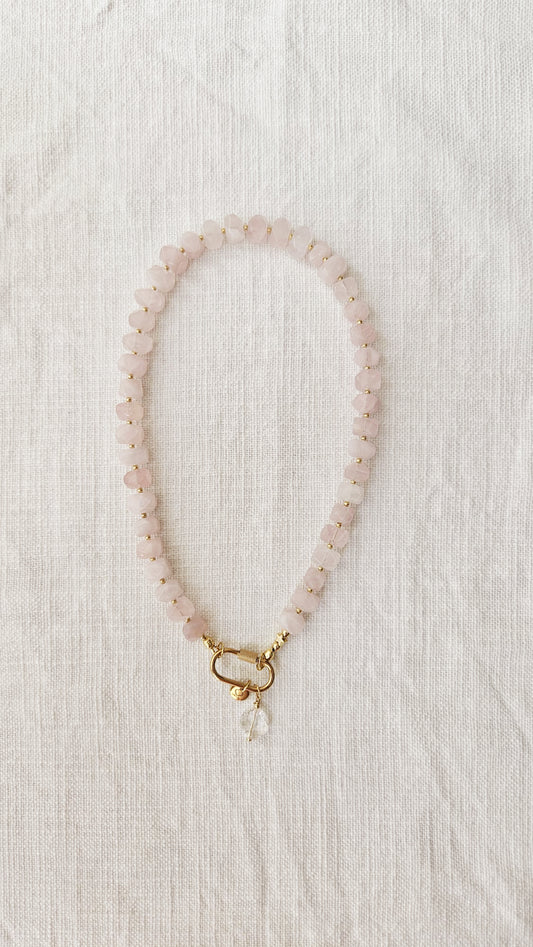 Collier berlingo quartz rose