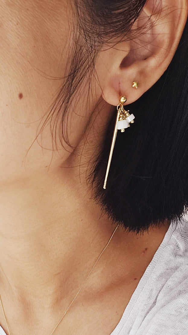 Boucles Fleur Fuchsia